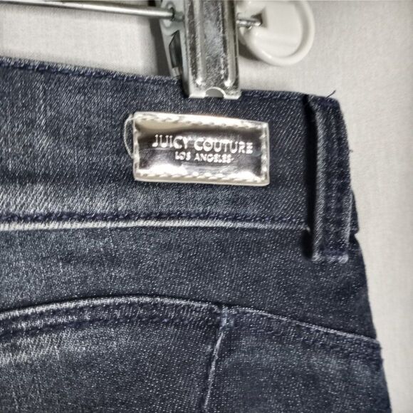 Juicy Couture Distressed Women's Stone Wash Embellished Denim Jeans Size 6 - Picture 10 of 11